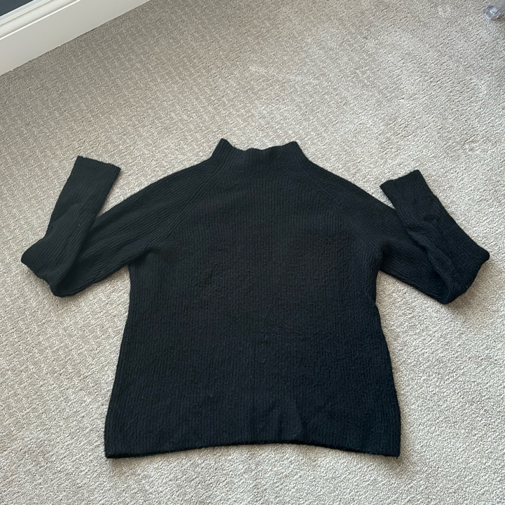 Nordstrom mock neck ribbed sweater